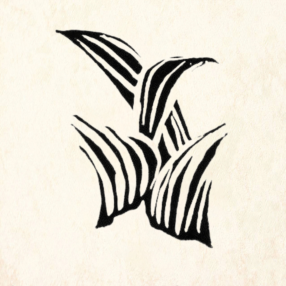 StampaFe Large Abstract Leaf Cluster Rubber Art Stamp