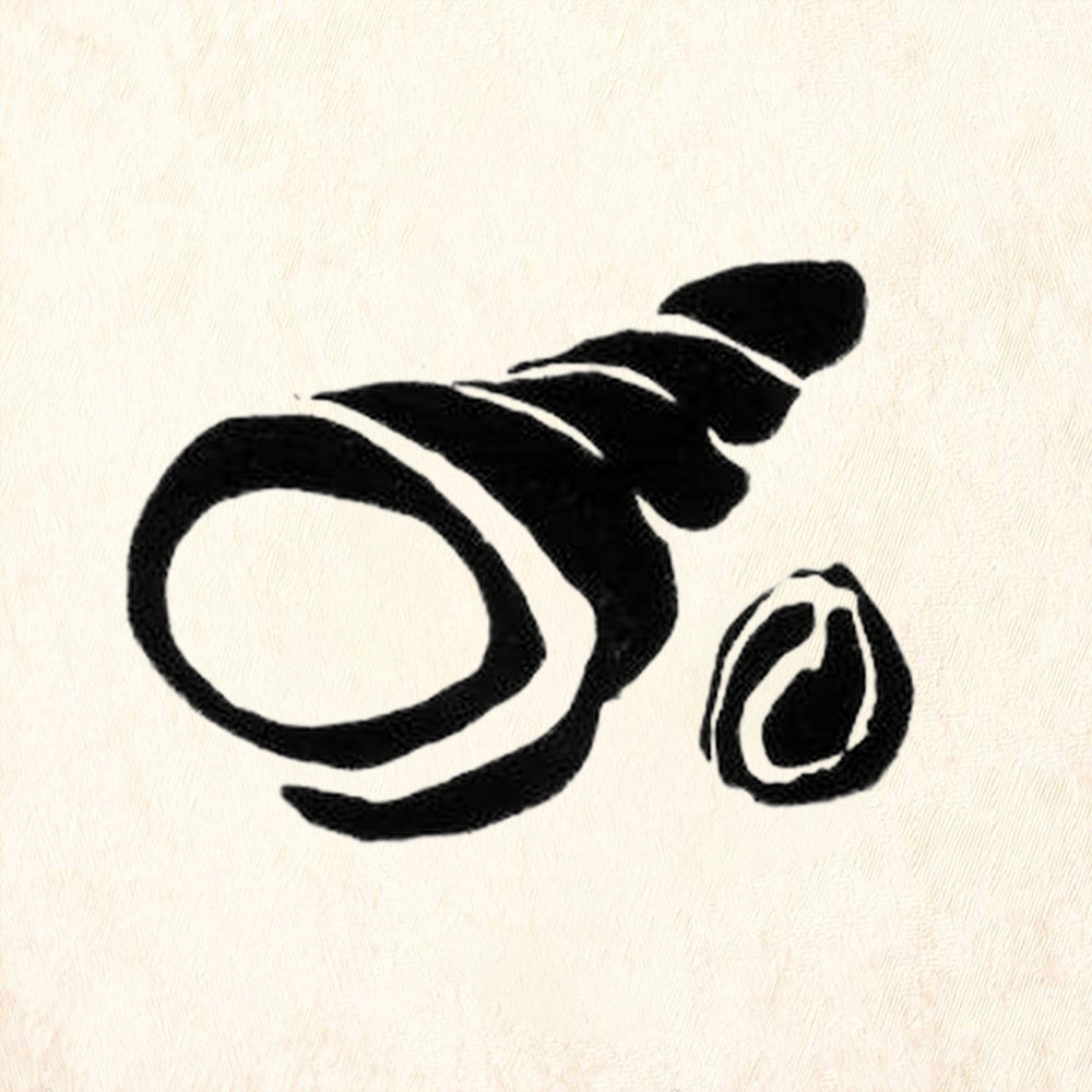 StampaFe Large Two Seashells Rubber Art Stamp