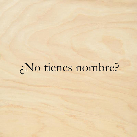 StampaFe No tienes nombre Card Making Rubber Art Stamp