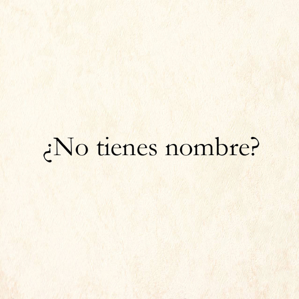 StampaFe No tienes nombre Card Making Rubber Art Stamp