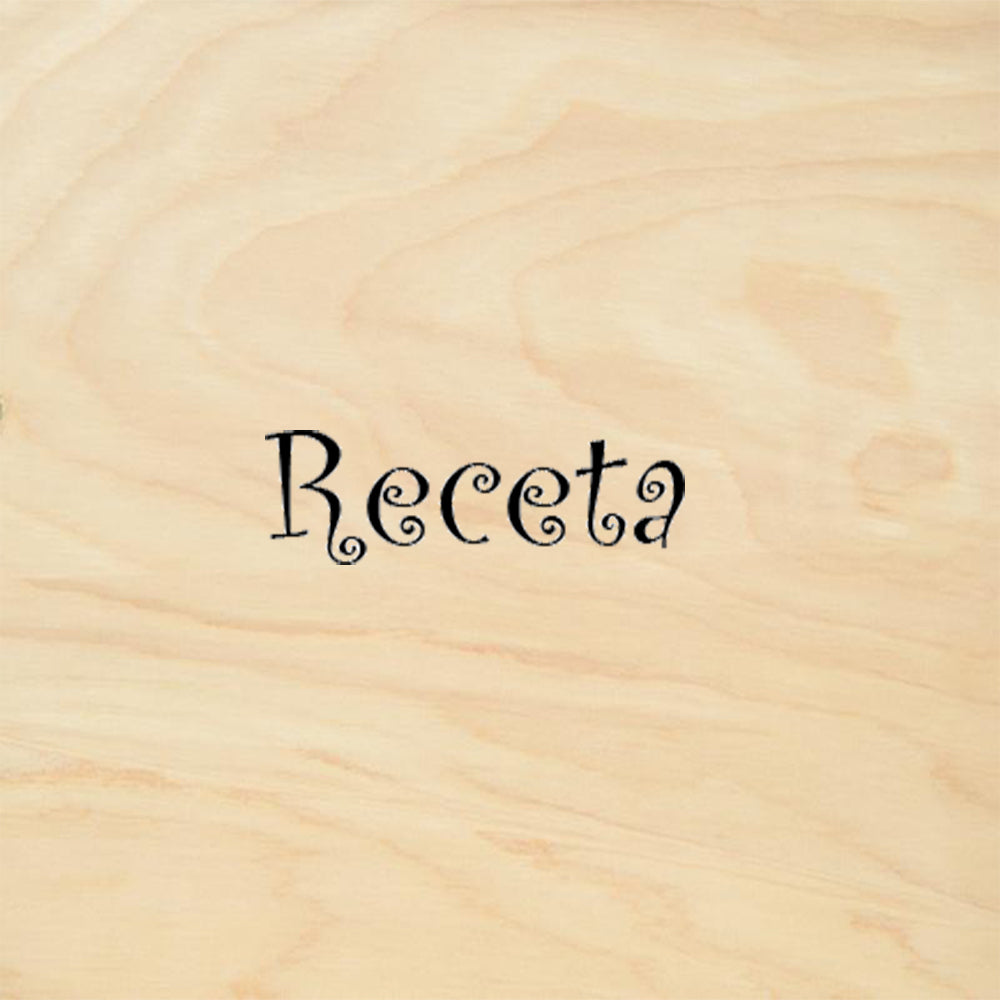 StampaFe Receta Card Making Rubber Art Stamp
