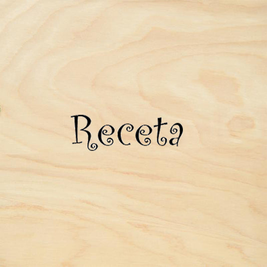 StampaFe Receta Card Making Rubber Art Stamp