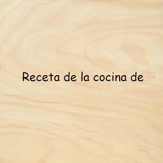 StampaFe Receta de la cocina de Rubber Art Stamp