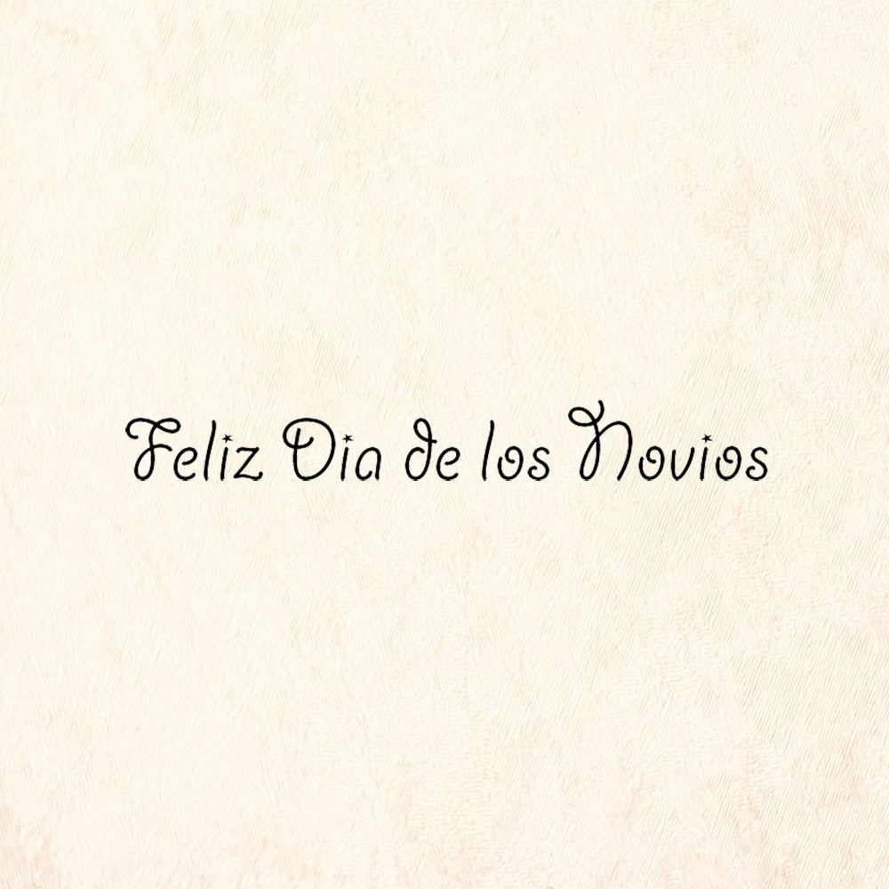 StampaFe Feliz Dia de los Novios Holiday Rubber Art Stamp