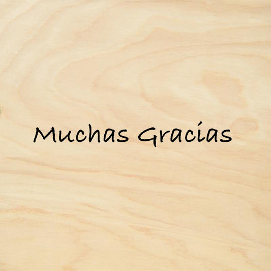 StampaFe Muchas Gracias Card Making Rubber Art Stamp