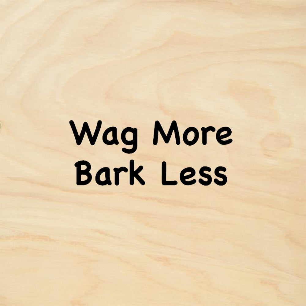 StampaFe Wag More Bark Less Whimsical Rubber Art Stamp