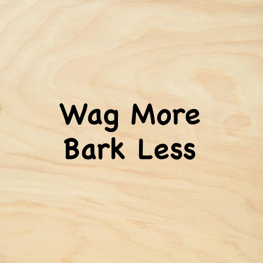 StampaFe Wag More Bark Less Whimsical Rubber Art Stamp