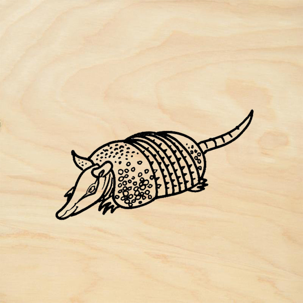 StampaFe Armadillo Southwest Rubber Art Stamp