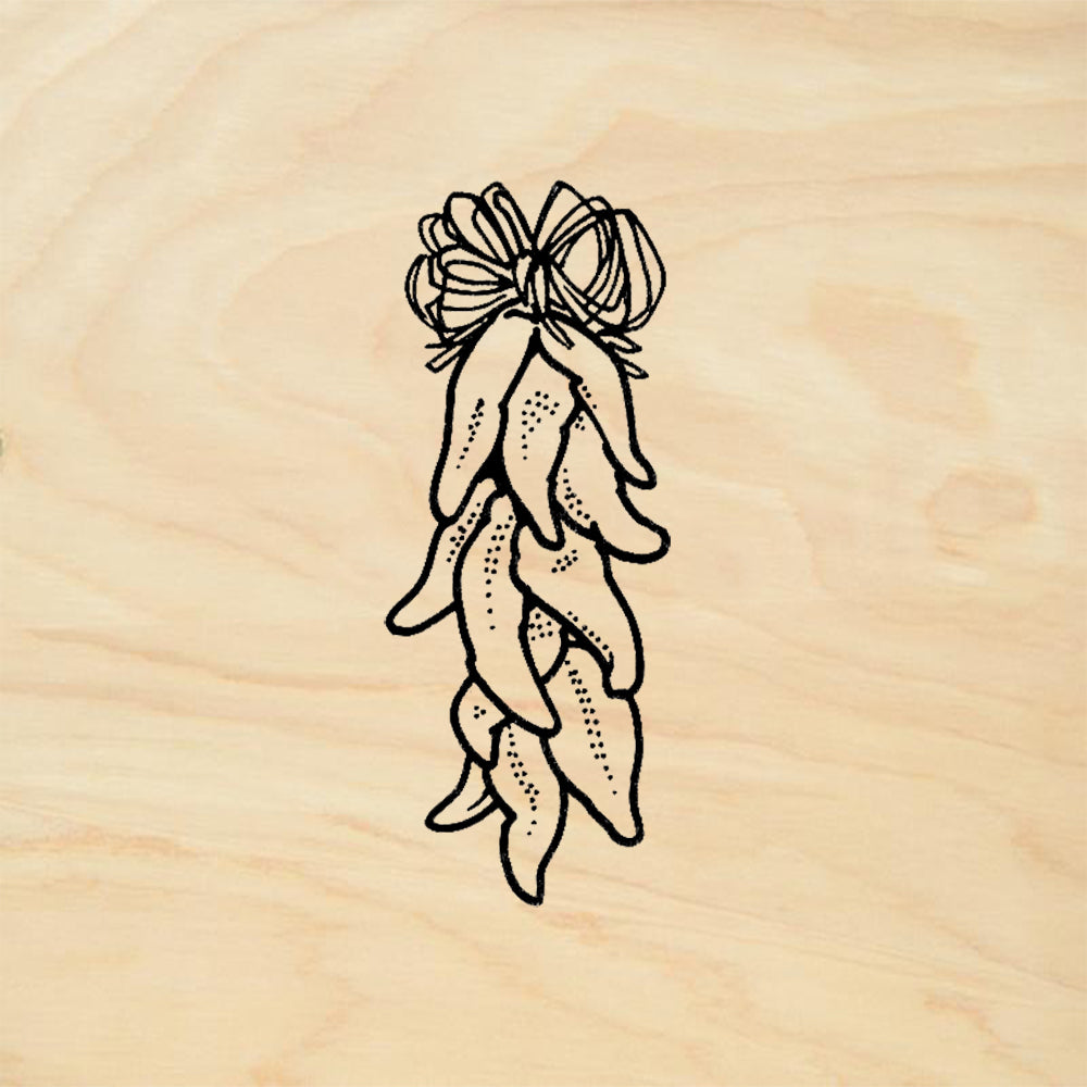 StampaFe Ristra Southwest Rubber Art Stamp