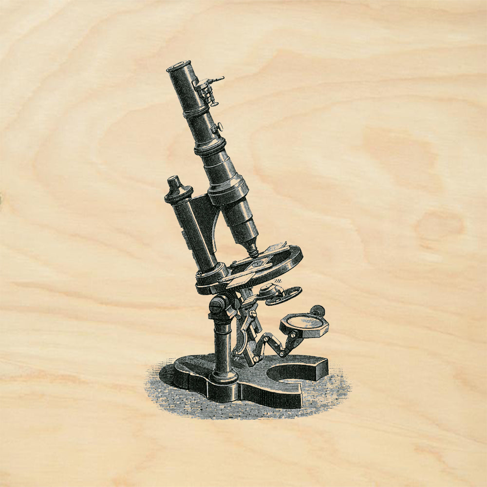 StampaFe Microscope Vintage Rubber Art Stamp