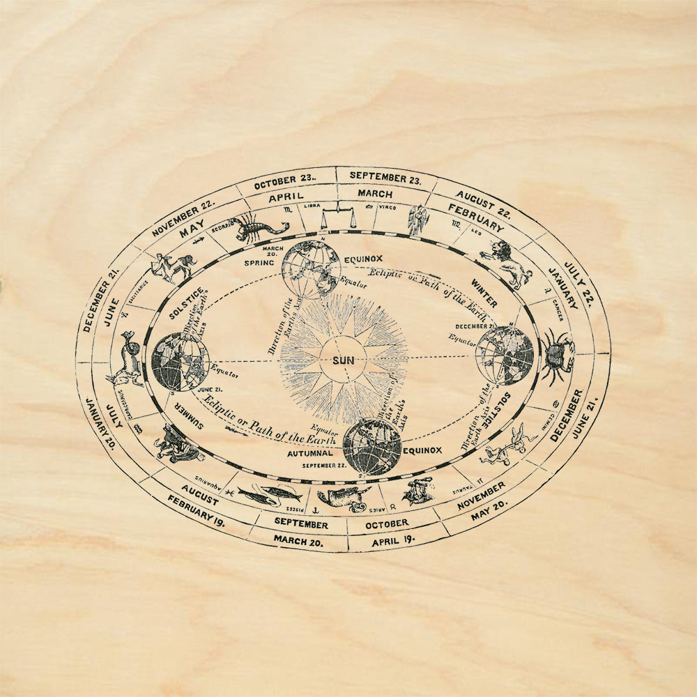 StampaFe Zodiac Wheel Celestial Rubber Art Stamp