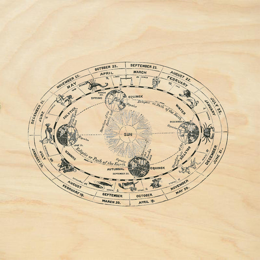 StampaFe Zodiac Wheel Celestial Rubber Art Stamp
