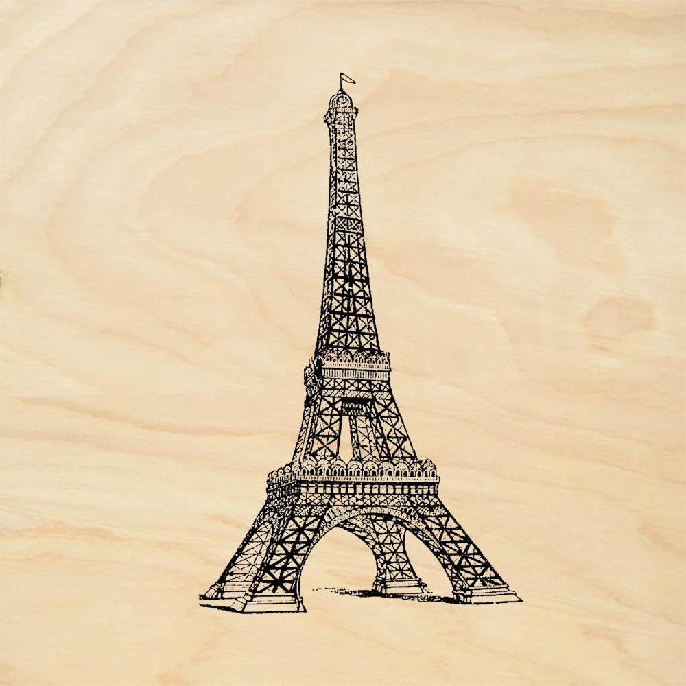 StampaFe Eiffel Tower Travel Rubber Art Stamp