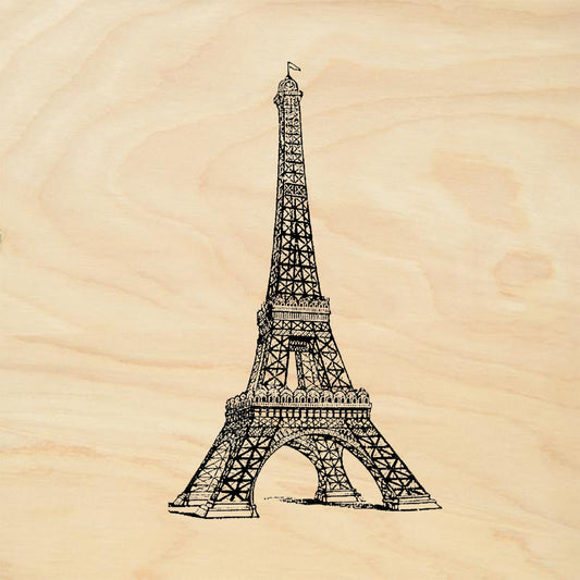 StampaFe Eiffel Tower Travel Rubber Art Stamp