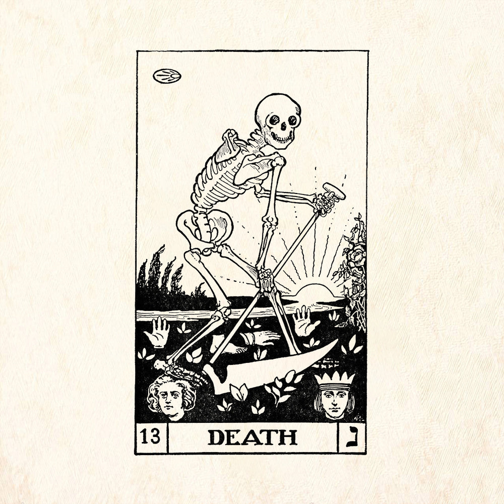 StampaFe Death Skeleton Gothic Rubber Art Stamp