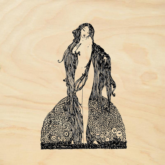 StampaFe Rapunzel small Whimsical Rubber Art Stamp