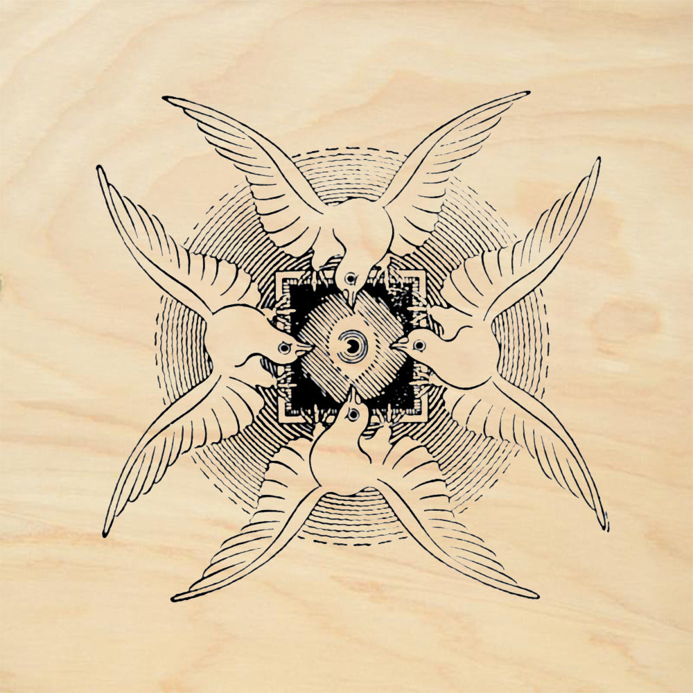 StampaFe Birds Eye View Nature Rubber Art Stamp