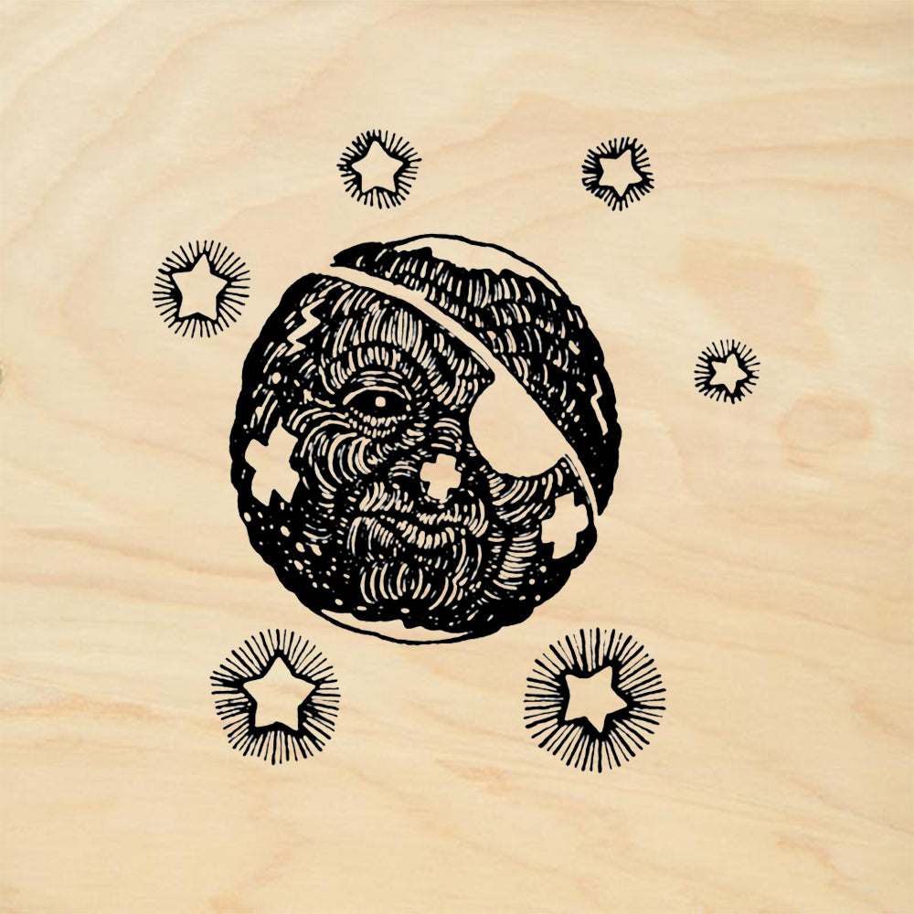 StampaFe Pirate Moon Rubber Art Stamp