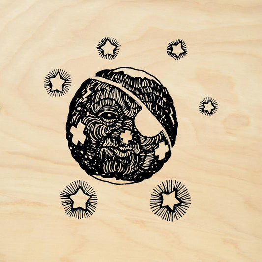 StampaFe Pirate Moon Rubber Art Stamp