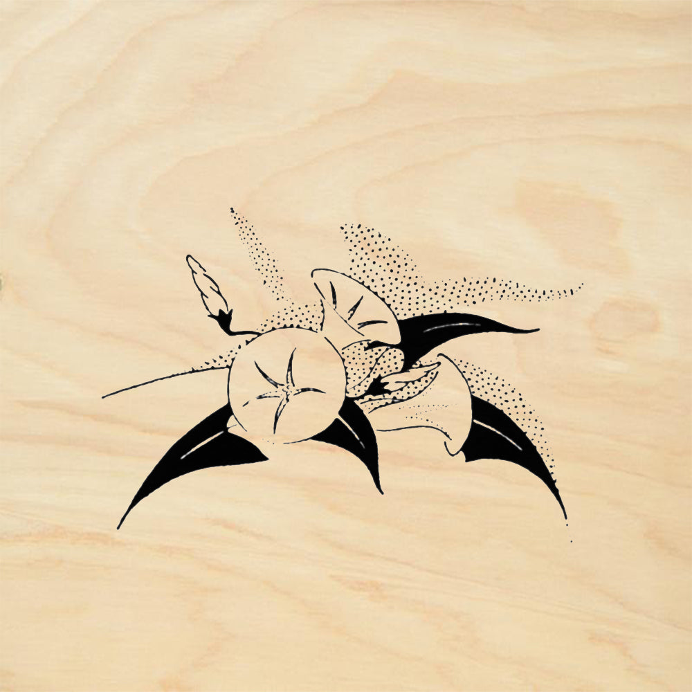 StampaFe Datura Blossom Botanical Rubber Art Stamp