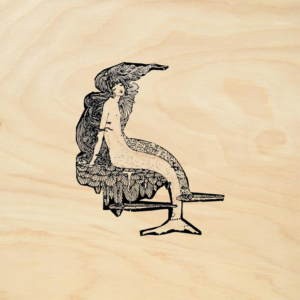 StampaFe Sea Maiden Whimsical Rubber Art Stamp