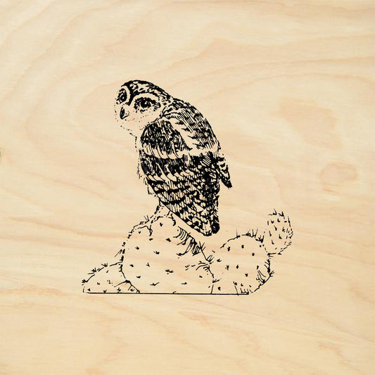 StampaFe Elf Owl Southwest Rubber Art Stamp