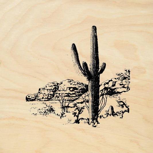 StampaFe Saguaro Mesa Southwest Rubber Art Stamp