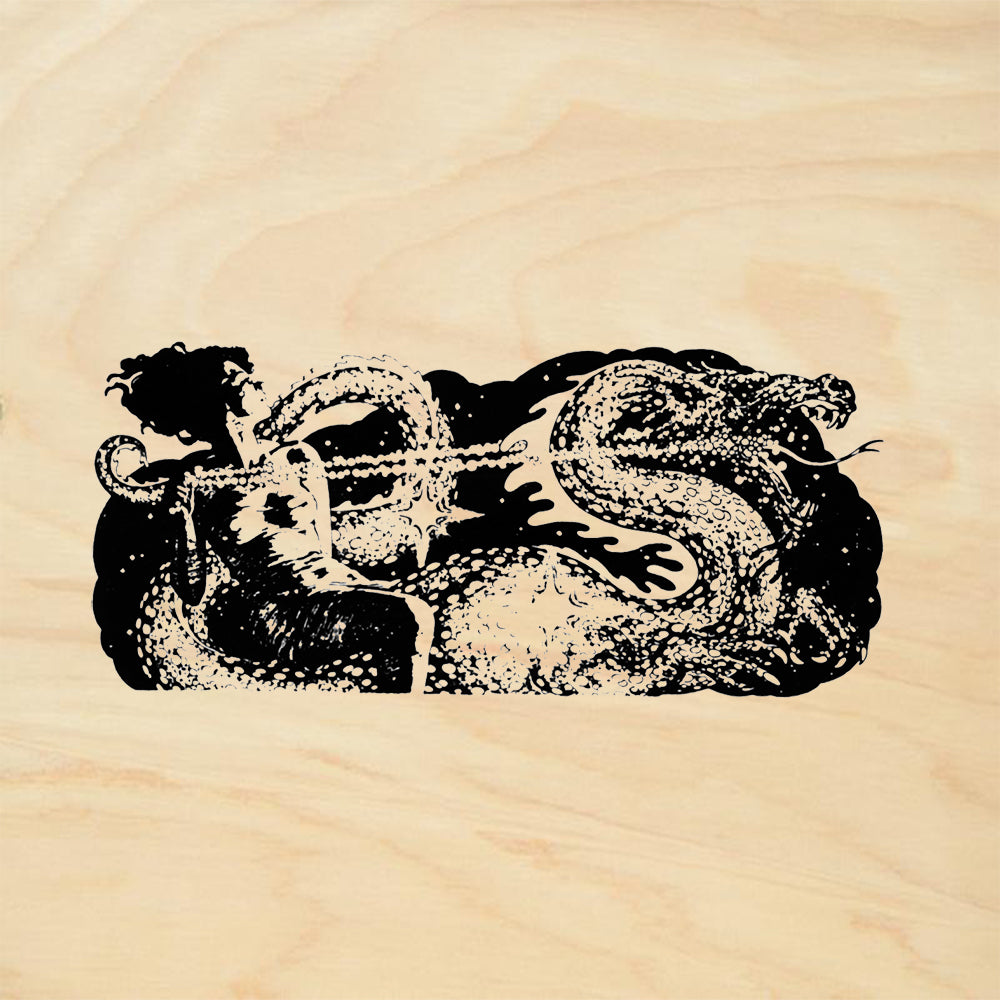 StampaFe Dragon Woman Mythical Rubber Art Stamp
