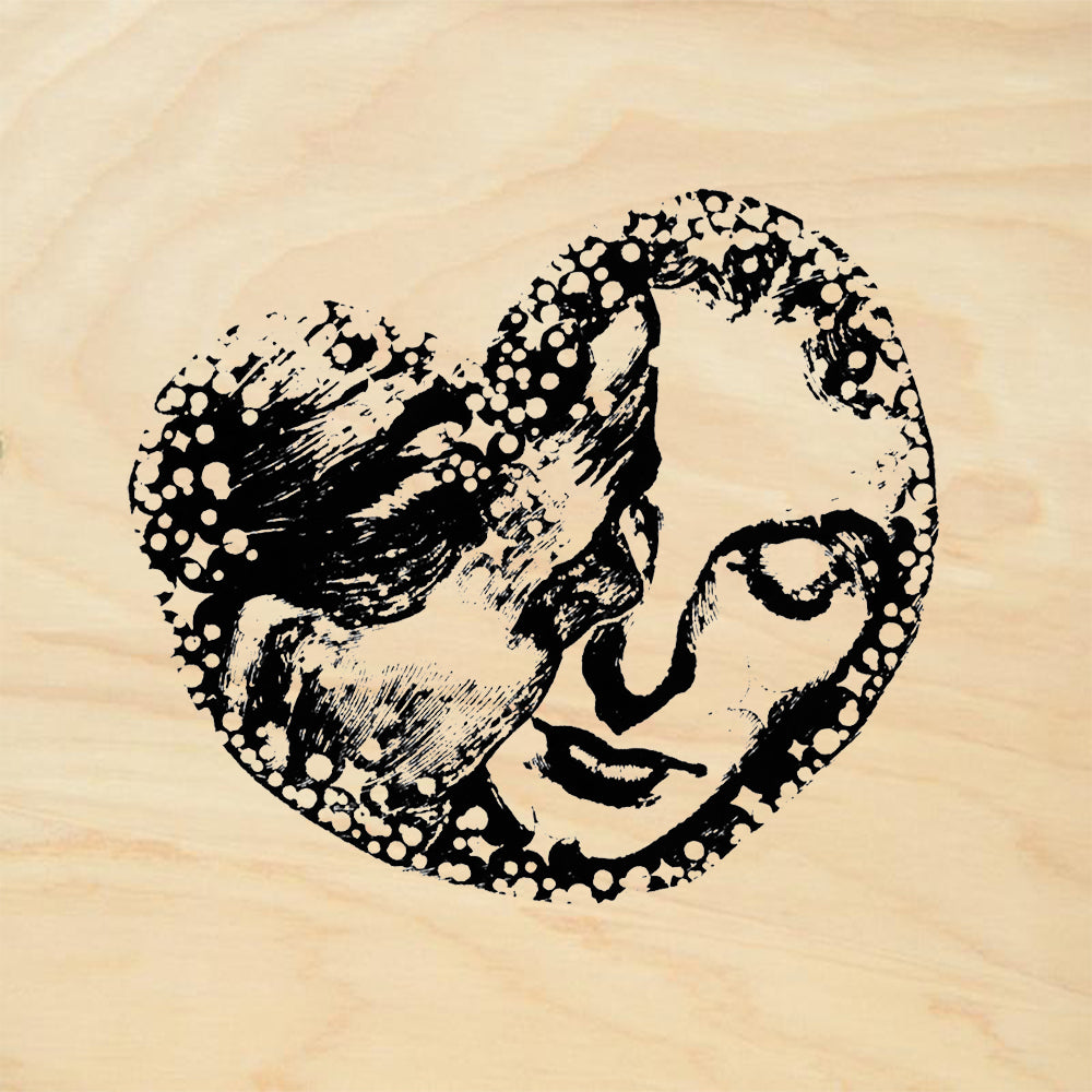 StampaFe Heart Felts Rubber Art Stamp