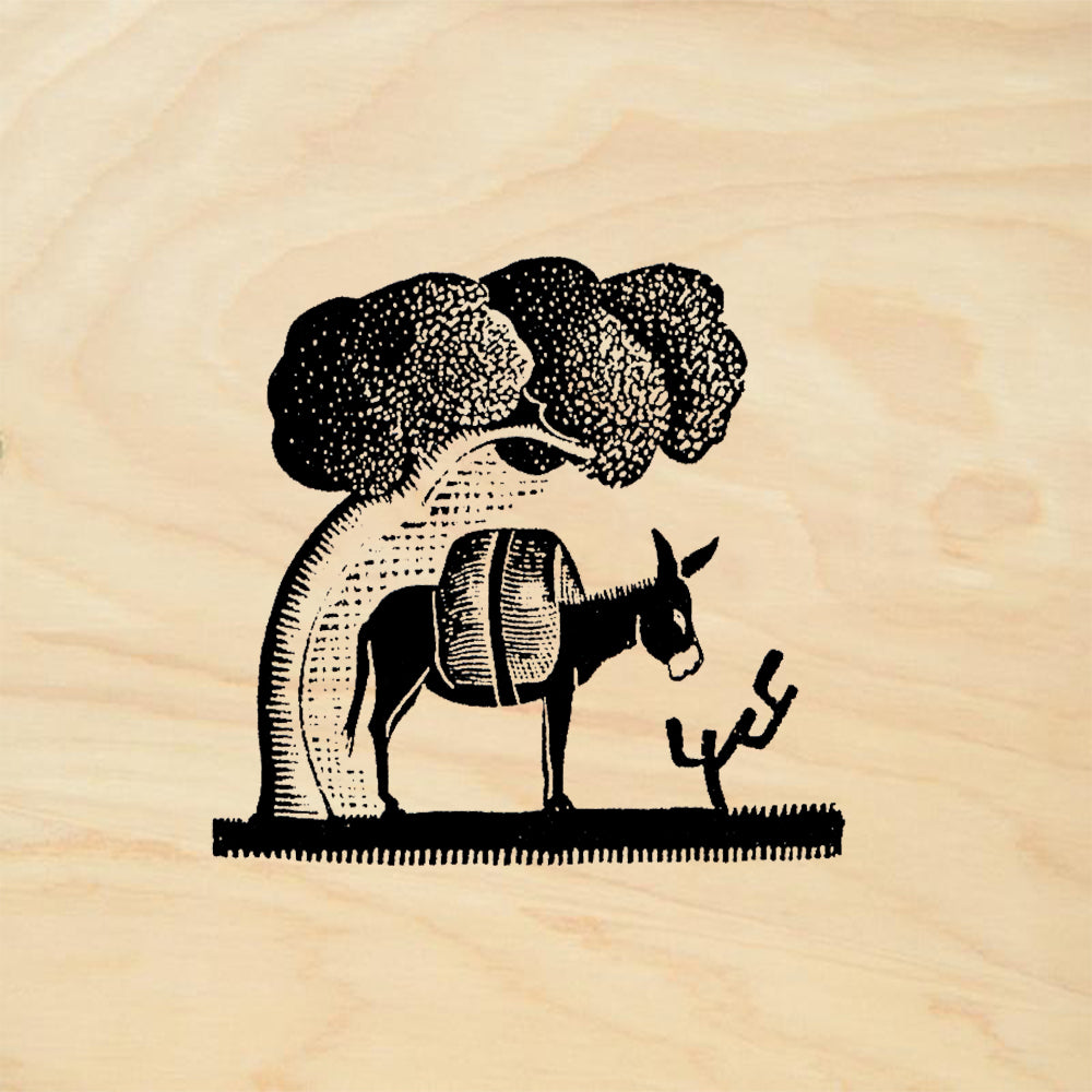 StampaFe Burro & Tree Southwest Rubber Art Stamp