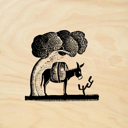 StampaFe Burro & Tree Southwest Rubber Art Stamp