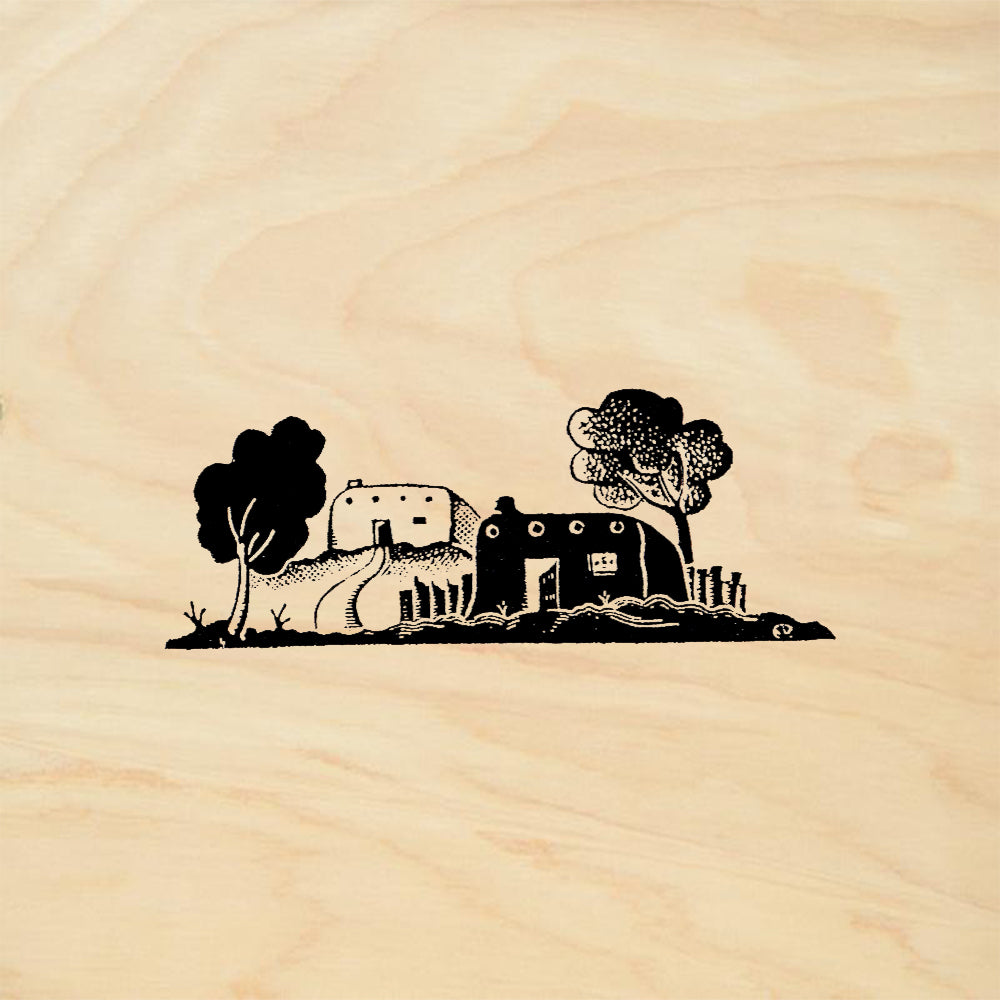 StampaFe Dos Casas Southwest Rubber Art Stamp