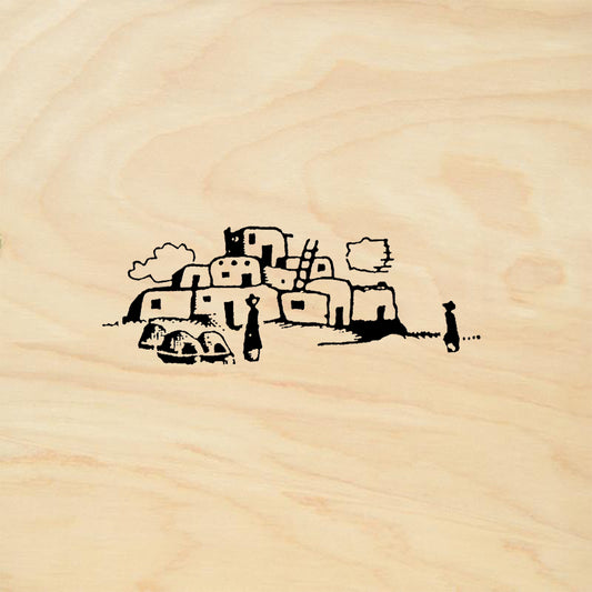 StampaFe Pueblo Village Southwest Rubber Art Stamp