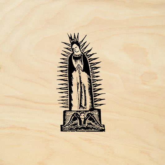 StampaFe Guadalupe small Folk Art Rubber Art Stamp