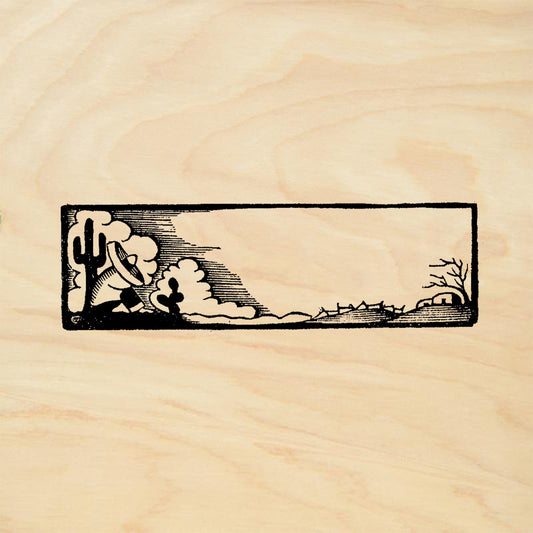 StampaFe Siesta Plate Southwest Rubber Art Stamp