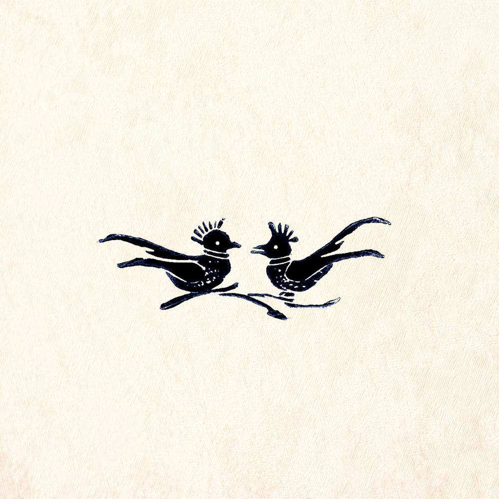 StampaFe Two Birds Southwest Rubber Art Stamp