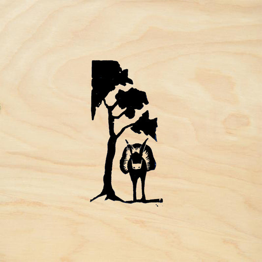 StampaFe Burro under Tree Southwest Rubber Art Stamp