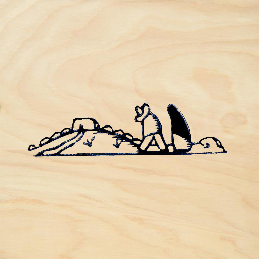 StampaFe Couple Walking Southwest Rubber Art Stamp