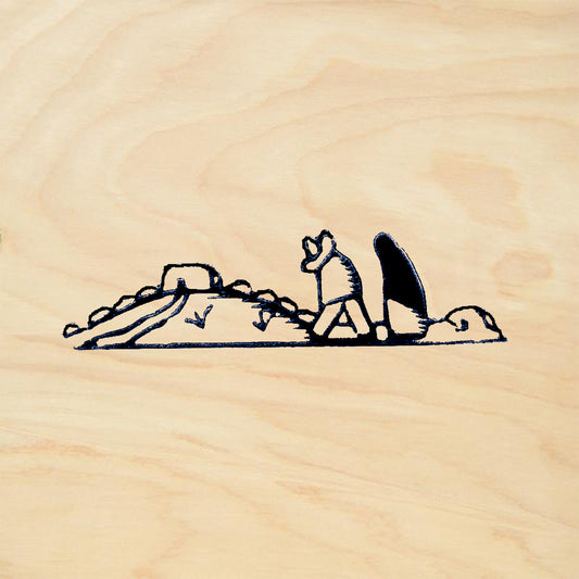StampaFe Couple Walking Southwest Rubber Art Stamp