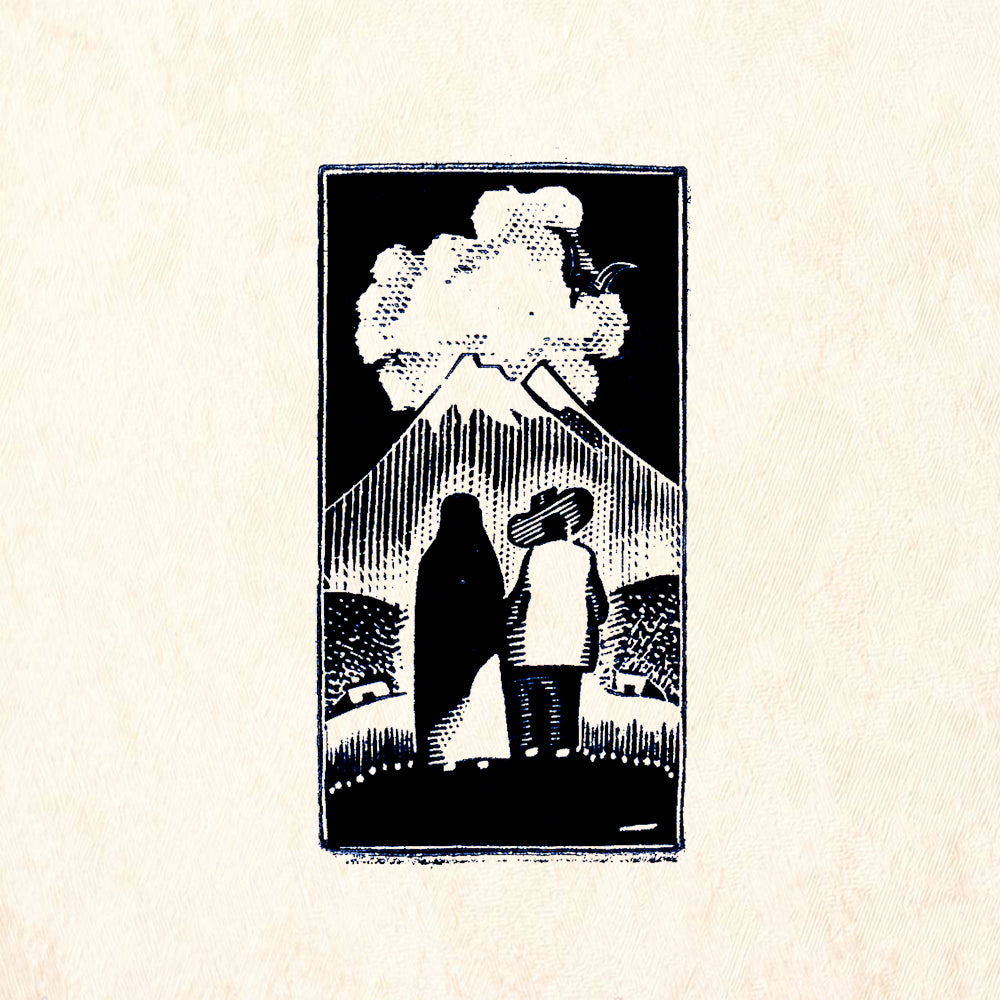 StampaFe Couple and Mountain Southwest Rubber Art Stamp