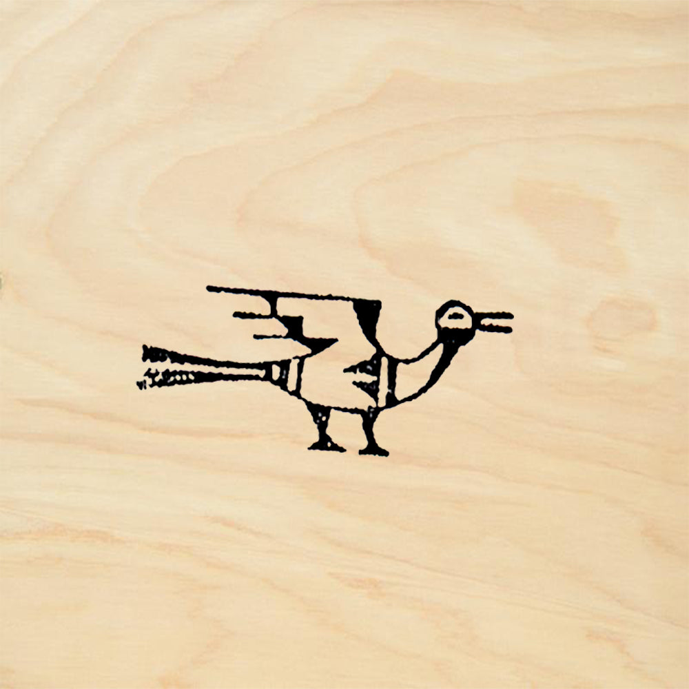 StampaFe Indian Bird small Folk Art Rubber Art Stamp
