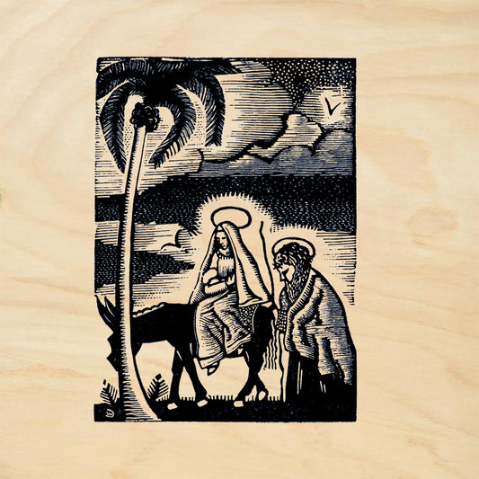 StampaFe Mary and Joseph Holiday Rubber Art Stamp