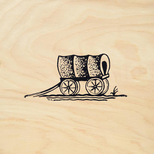 StampaFe Covered Wagon Vintage Rubber Art Stamp