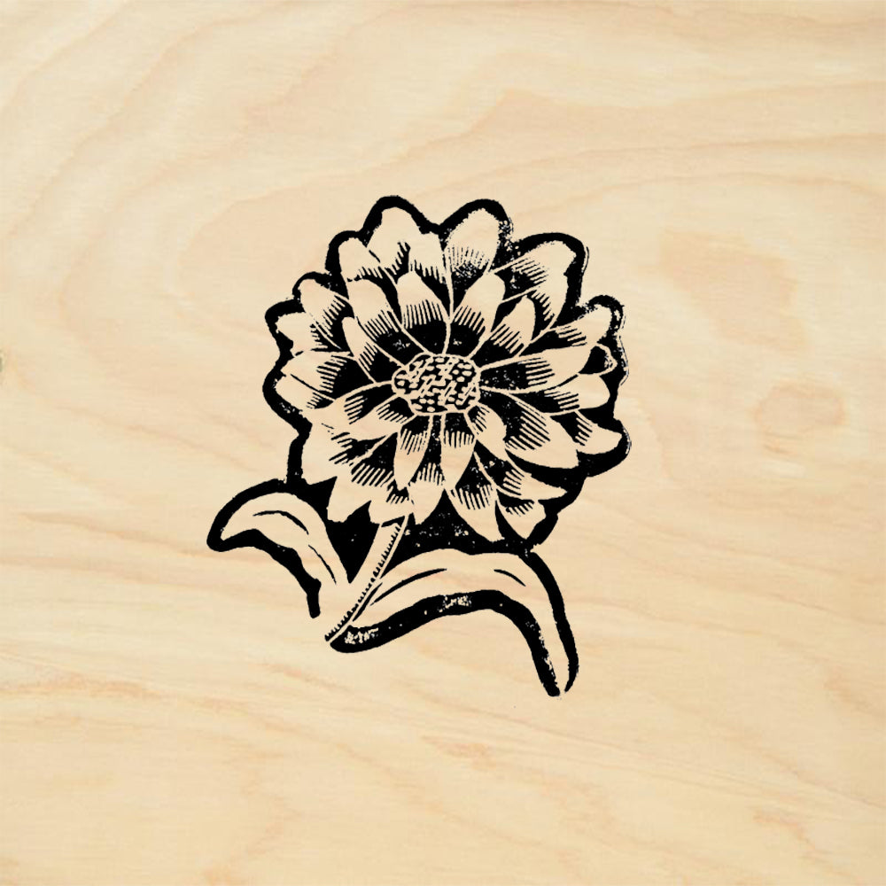 StampaFe Flower Botanical Floral Rubber Art Stamp