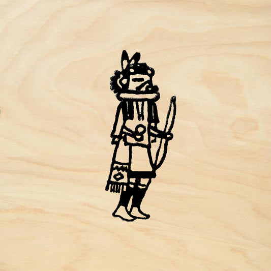 StampaFe Kachina Doll One Southwest Tribal Rubber Art Stamp