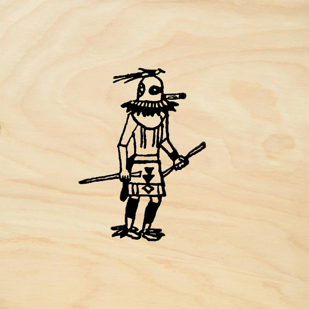 StampaFe Kachina Doll Two Southwest Folk Art Rubber Art Stamp