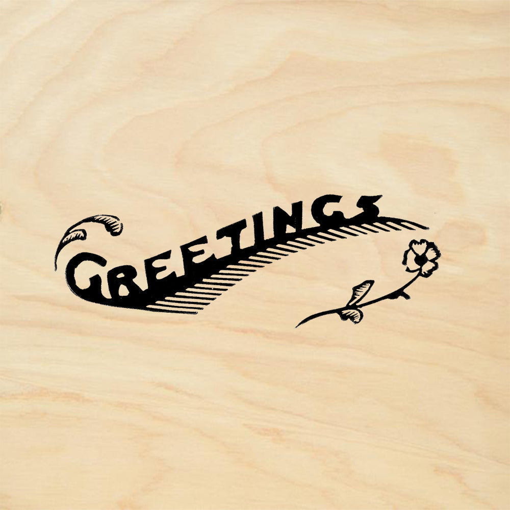 StampaFe Greetings Vintage Rubber Art Stamp