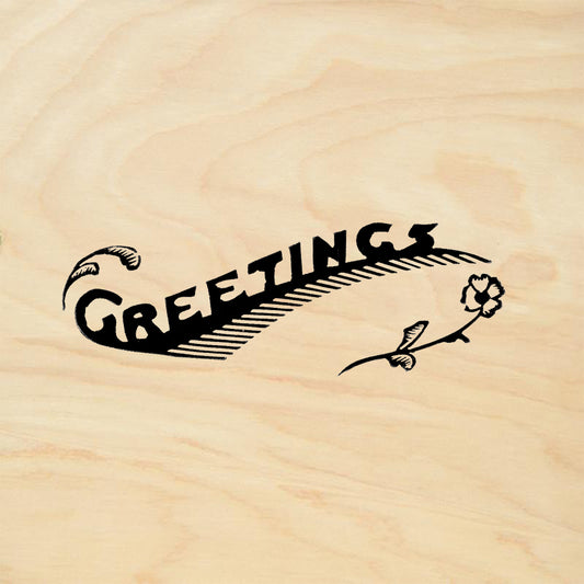 StampaFe Greetings Vintage Rubber Art Stamp
