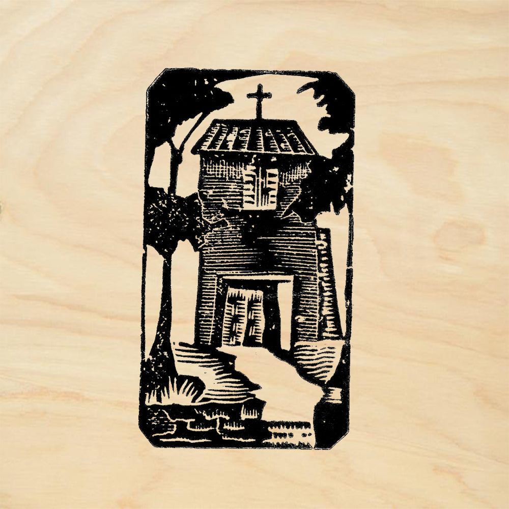 StampaFe Church Carved Southwest Rubber Art Stamp