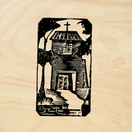 StampaFe Church Carved Southwest Rubber Art Stamp